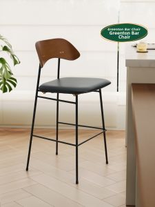 NANGUAHEZI | Mid Century Modern Minimalist Designer Luxury Bar Stool