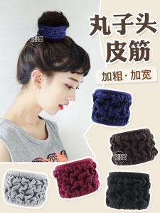 Thickened Black Elastic Hair Ties for Women Simple Hair Accessories Bun Headbands Hair Bands Korean Style Fashion Hair Accessories