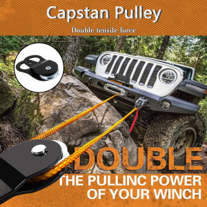 『Up to 10% off😯❗』8 Ton/10 Ton Extreme Heavy Duty Winch Recovery Snatch Block Rescue Pulley Hoist 4WD Off Road Rope for Winch Pulley Winch 10000KG Off Road Rope 绞盘轮滑