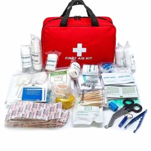 184pcs First Aid Kit Multi-purpose Emergency Medical Supplies Portable Medical Bag For Outdoor Hiking Camping And More