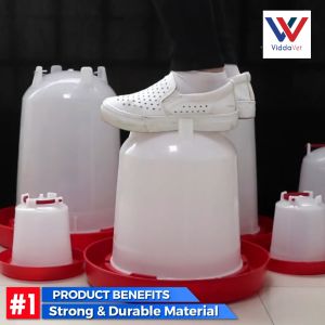 POULTRY 6 Liters Imported Hanging Chick Drinker Waterer for Chicken High Quality Plastic Chick Chicken Waterer