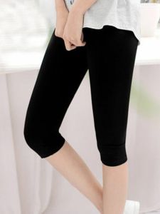 Summer Thin Modal Womens Base Layer Pants High Waist Elastic plus Size Five-Point Safety Shorts New Fitness Seven-Foot Nine-Point