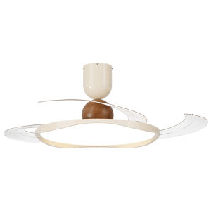 HUANGJIANG | Cream Style Ceiling Fan Light Full Spectrum Eye-protection For Dining Room