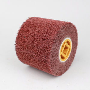 ลูกขัดแฮร์ไลน์สแตนเลส 4 นิ้ว สำหรับการใช้งานง่าย สำหรับเครื่องขัดแฮร์ไลน์สังเคราะห์