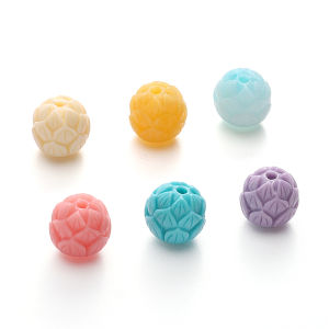 2Pcs Colorful Cute Resin Beads Lotus Rabbit Shape Loose Beads For Handmade Bracelet Necklace Earring Keychain DIY Craft Jewelry Making Accessories