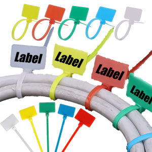 [Dizoey] 100Pcs Self-Lock Nylon Ties Colored Cable Binding Wrap Straps 11cm Data Cable Organizer Straps