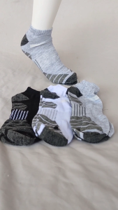 Rumahkaki - Kaos Kaki Mata Kaki Motif Garis Double Karet Nyaman Casual