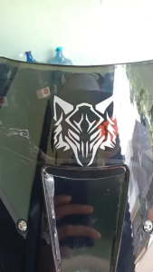 Fox Wolf Head Sticker for Motorcycle Decals Tribal Animal Predator Waterproof Stickers Car Motors Decal Cars Motor