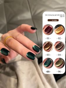 Bộ 6 Sơn Gel Mắt Mèo WS Bộ Sơn Móng Tay Mùa Hè Mùa Đông Màu Caramel Hổ Phách Hạt Thủy Tinh Sơn Bóng Dành Cho Trang Trí Móng Quà Tặng Phổ Biến