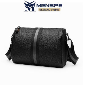 MENSPE Men Bags Shoulder Bag Fashion Cross Body Bag Leisure Messenger Bag Soft PU Bag Large Capacity Sling Bag Lightweight Casual Bag Men Fashion Leisure Bag Waterproof for Sport Street Travel Outdoor