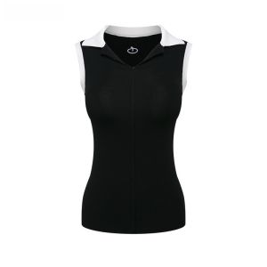 Womens Golf Tennis Sports Set Sleeveless Polo Shirt Skort Summer Style Sportswear Fitness Fan Gear Brand Zelink