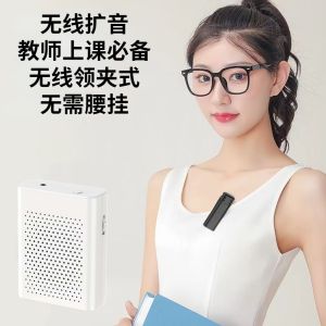 Wireless Lapel Microphone Amplifier Beehive Tour Guide Lecturing Teaching Professional Anti-howling Microphone Condenser Microphone