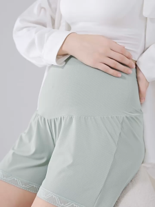 TEN-M JOURNEY Maternity Ice Silk Safety Shorts High Waist Breathable Anti Exposure