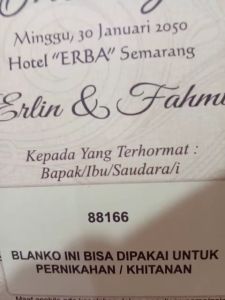 print UNDANGAN NIKAH ERBA 88166 (isi 50 lembar) PERNIKAHAN SUNAT SUNATAN KHITAN KHITANAN FREE PLASTIK FOTO DESIGN