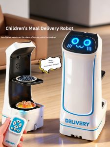 QIMINGXING | Remote Control Transport Robot Beverage Snack Delivery Trendy Decoration Childrens Toy