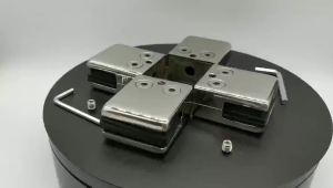 4/8pcs Stainless Steel Glass Clamp Glass Plated Brackets Zinc Alloy Chrome Finish Shelf Holder Support Brackets Clamps