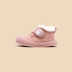 Hot Sale Winter Baby Boys And Girls First Walking Outdoor Toddler Cotton Shoes For 0-3Y High Quality Fleece-lined Design