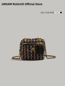 URCDN RDALVO | Lattice Chain Flower Pattern Mini Handbag