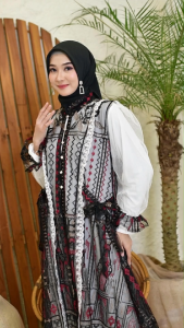 Yesaya - Setelan ( Inner & Outer ) Wanita Muslim Kekinian Set Inner Outer 2 In 1 Full Bordir 26637