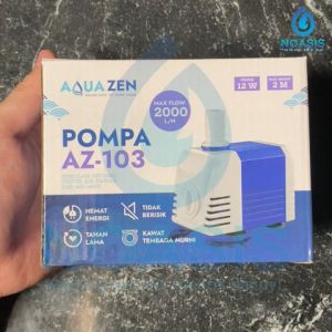 AQUAZEN AZ - 103 Pompa Celup Aquarium 12 W 2000 Litter Submersible Pump Kolam Koi