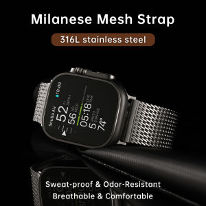 Luxury Milanese Mesh Apple Watch Ultra 2 Band 316L Stainless Steel Watch Strap For Apple Watch 49mm 45mm 44mm 41mm 40mm