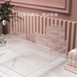 Cosmetic Organizer Perfume Storage Acrylic Box Multi-Layer Large Capacity Desktop Finishing Tray