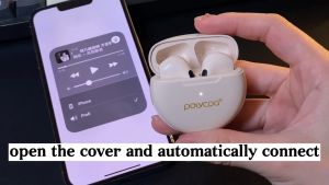 POLVCDG-PRO6 TWS Wireless Bluetooth Earbuds with Stereo Noise Reduction Bluetooth Earphones For Android and IOS