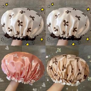 JIFANPAUL | Waterproof Double-Layer Bath Cap for Women and Girls