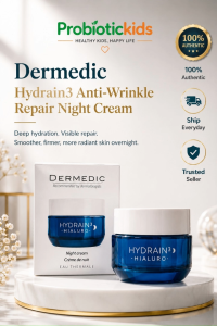Dermedic Hydrain3 Anti-Wrinkle Repair Night Cream 50g | EXP: 05/2027 | Intensive Overnight Hydration & Skin Repair