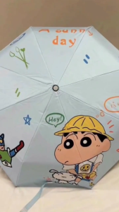 Dù Gấp Gọn Tự Động Shin Chan Siêu Dễ Thương | Ô Che Mưa Nắng Mini Nhỏ Gọn Cho Học Sinh Văn Phòng