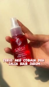 Salsa Hair Serum Rose Spray Keratin Repair Growth | Serum Rambut | Hijab Friendly BPOM 80ml