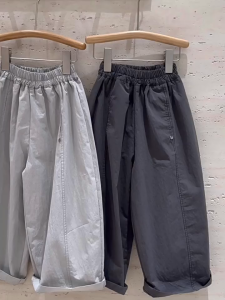 Girls Wide Leg Jogger Sweatpants 4-14Y Casual Straight Long Pants for Kids Soft Play Everyday Clothe