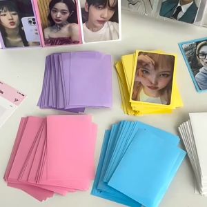Isi 50 Pcs Inner Sleeve Photocard Plastik & Film Perlindungan Foto