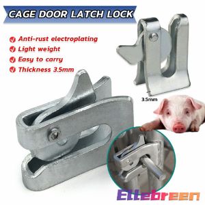 Galvanized Door Lock for Pig Pens Automatic pig fence Door Latch Lock for Pigs Cage