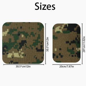 Self Adhesive Camouflage Oxford Cloth 20.5x28cm or 30.5x30.5cm Tear Resistant and Waterproof for DIY Outdoor Camping Tent Repair