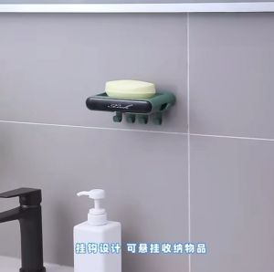 กล่องสบู่ HOOK ที่วางสบู่ติดผนัง สมบูรณ์ส์ 45 ตนมาตรฐาน ที่ใส่สบู่ ที่วางฟองน้ำ ตะขอแขวนอเนกประสงค์