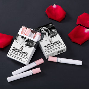 4PCS/Set Creative Cigarette Lipstick Set Matte Long Lasting Waterproof Matt Lip Stick Tube Nude Red Velvet Lip Tint Makeup
