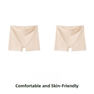 PIER N°5 | Herbal Prim Color Foundation Liquid Safety Pants Womens Anti-Light Flat Angle Pants Seamless Ice Silk Antibacterial Two-In-One Underwear