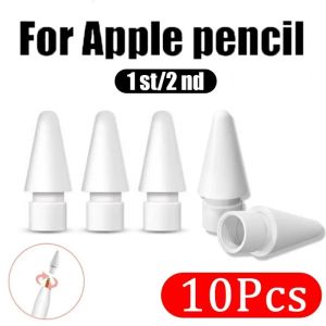 10Pcs Replacement Pencil Tips for Apple Pencil 1st / 2nd Generation iPencil Sensitivity Nib for IPad Pro Pencil 1/2 Precise Control Spare Nib