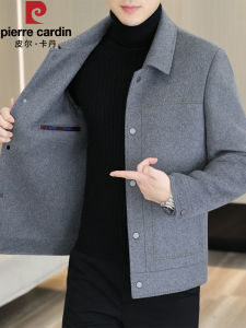 Playboy Mens Double-Sided Woolen Coat Short Style Autumn Winter Fashionable Business Casual Wool Blend Vesting Jacket