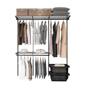 Walk-in Custom Black Metal Wardrobe
