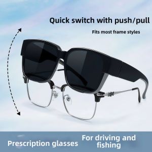 UV Protection Polarized Clip-On Sunglasses