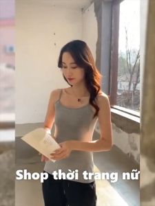 Áo Hai Dây Màu Trơn Dáng Ôm Thời Trang Quyến Rũ Cho Nữ
