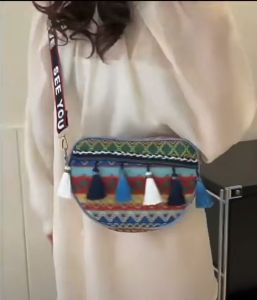 Emie Fashion Handwoven Rectangle Rattan Women Shoulder bag Leather Straps Bag Rattan Sling bag 2G09