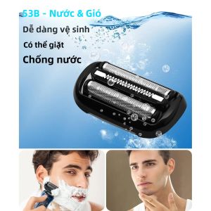 Đầu Dao Cạo Thay Thế 53B Cho Máy Cạo Râu Điện Braun Series 5 & 6 Tương Thích Với Các Model 5018s 5020s 5031s 5050cs 6020s 6072cc 6075cc 6090cc 5035s