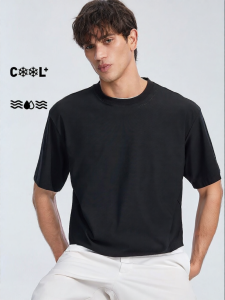 Jack Jones | Comfortable Elastic Commuter Ribbed Round Neck T-Shirt