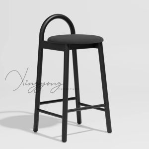 Nordic Solid Wood Bar Stool Modern Simple Home Use Backless High Table Chair Minimalist Original Wood Design Hotel Coffee Chair
