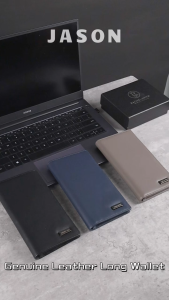 RACHEL SMITH Jason Genuine Leather Long Wallet