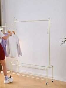 Wheeled Indoor Clothes Rack