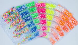 SS6-SS20 Non Hotfix Neon Rhinestone Noctilucent Fluorescent Luminous Mix Electric Nail Art Decorations